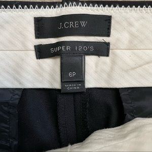 JCrew super 120s black pant